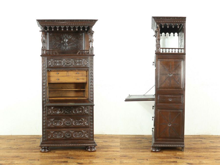 アンティーク家具 キャビネット 65135