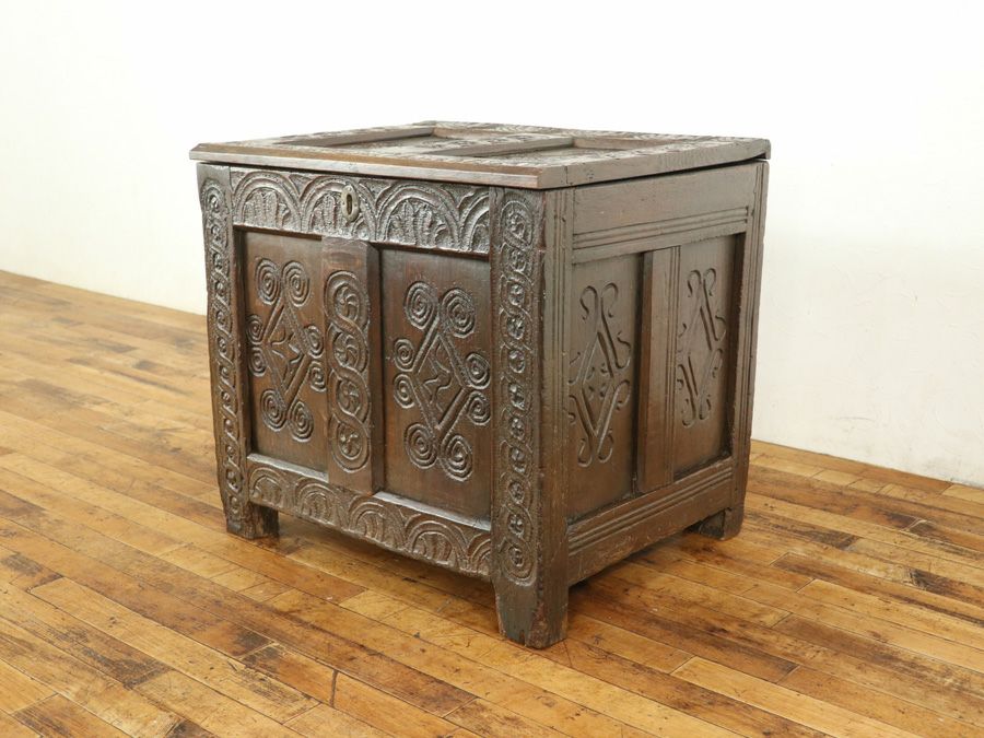 アンティーク家具 コファー 65152