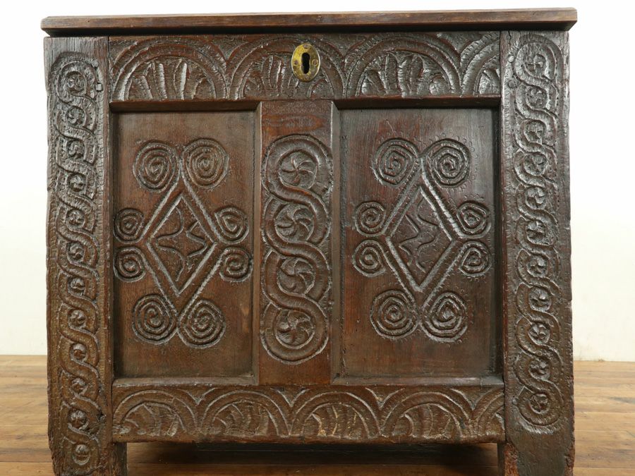 アンティーク家具 コファー 65152