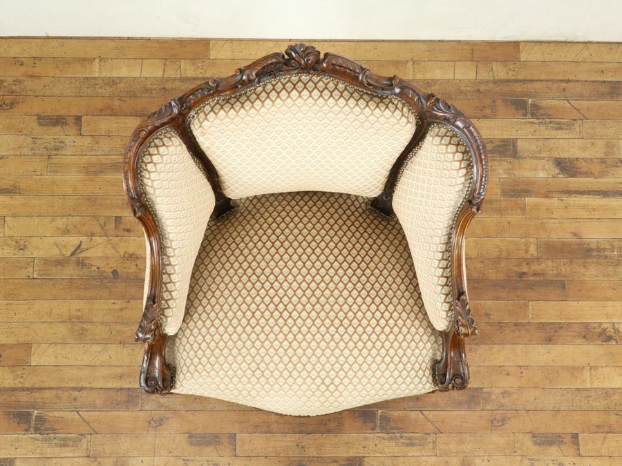 アンティーク家具 シングルソファ 65063