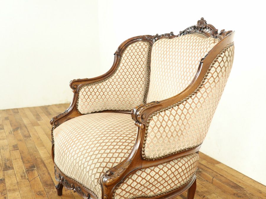 アンティーク家具 シングルソファ 65063