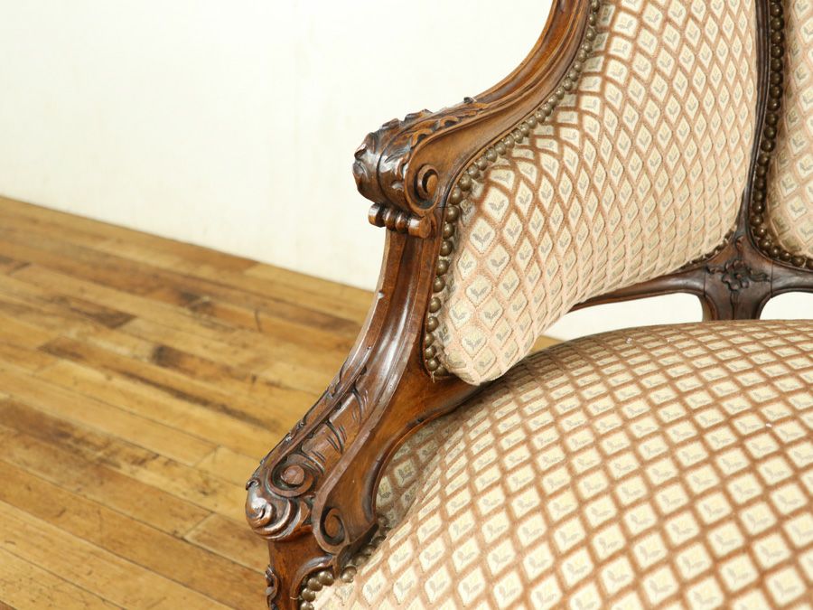 アンティーク家具 シングルソファ 65063