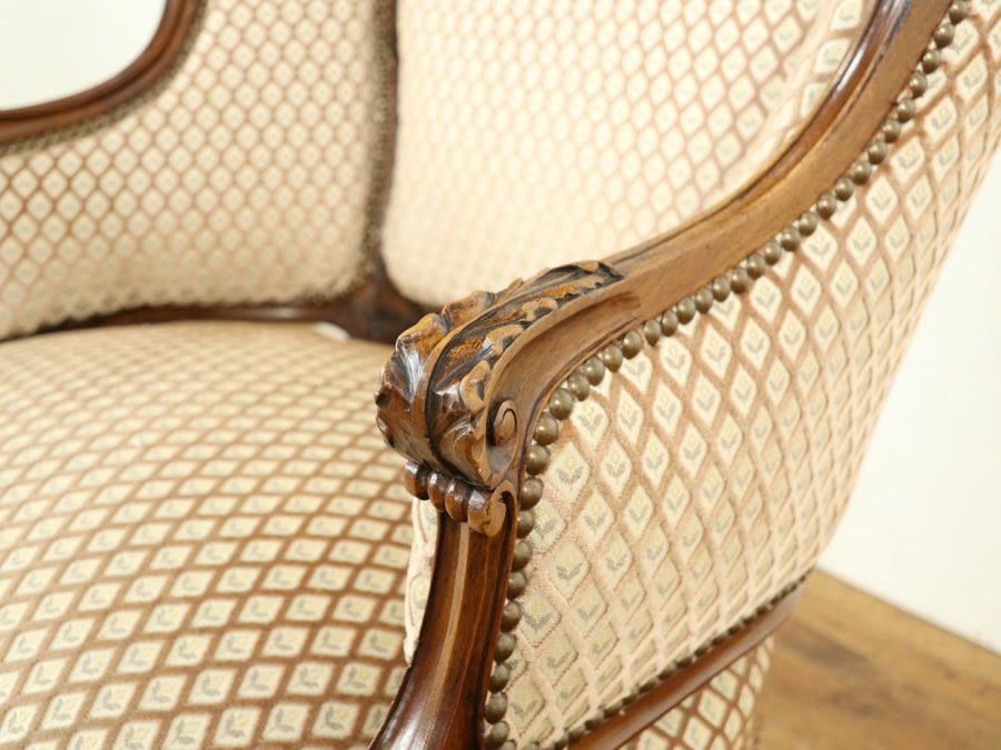 アンティーク家具 シングルソファ 65063