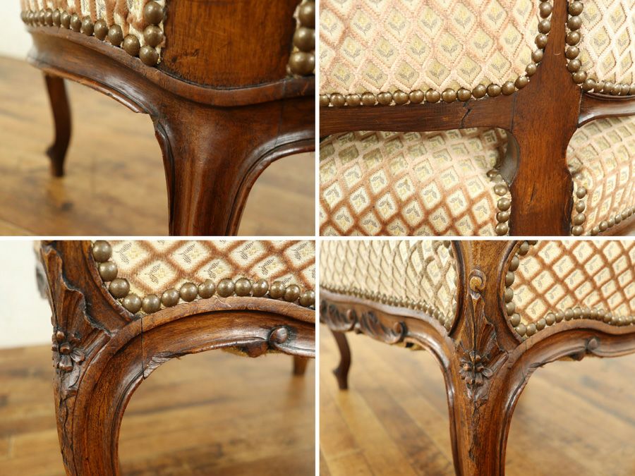 アンティーク家具 シングルソファ 65063