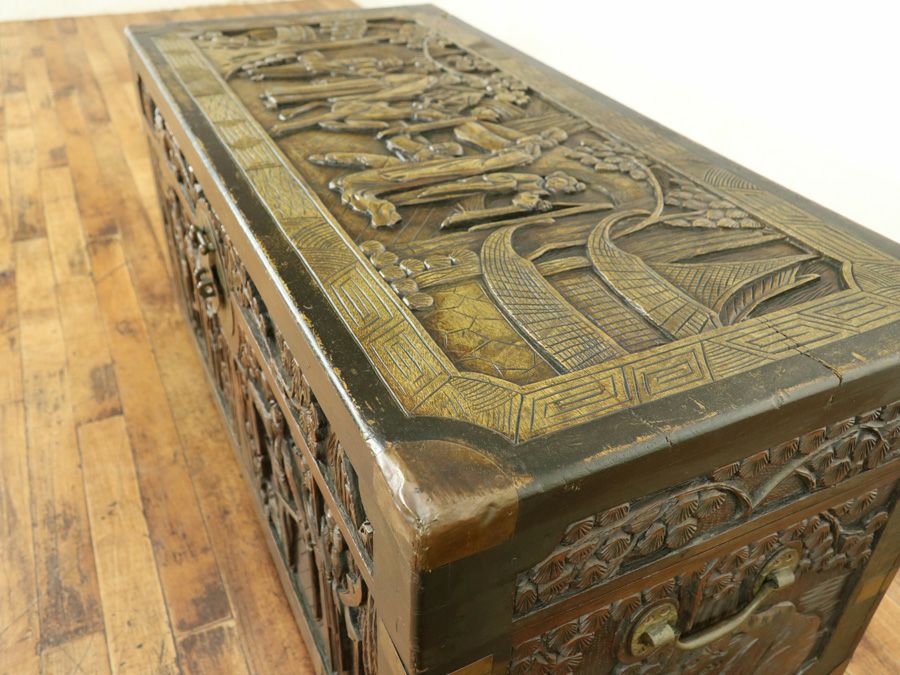 アンティーク家具 ブランケットボックス 65159