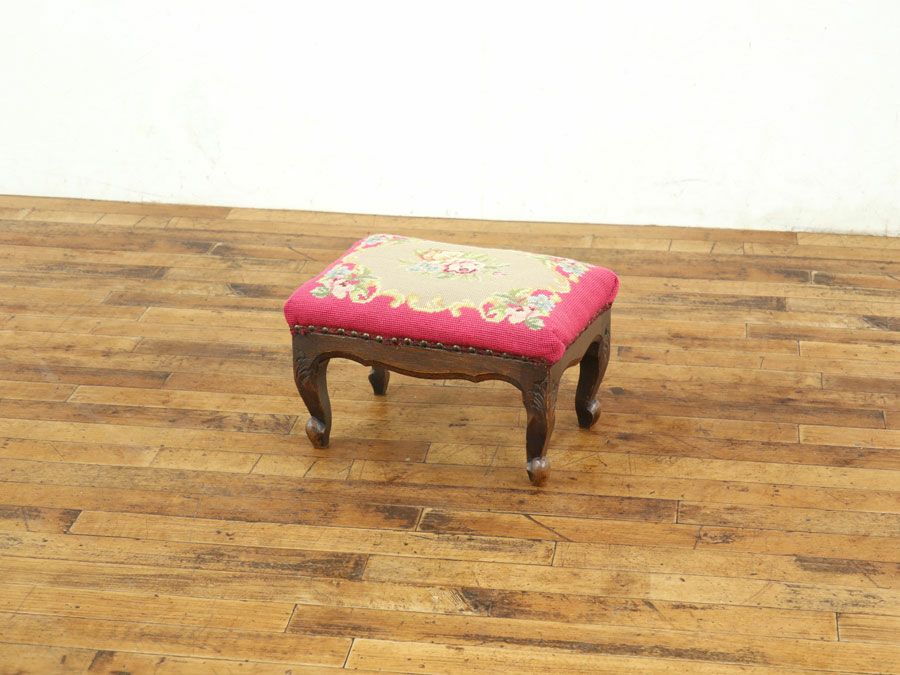 アンティーク家具 ミニオットマン 65121