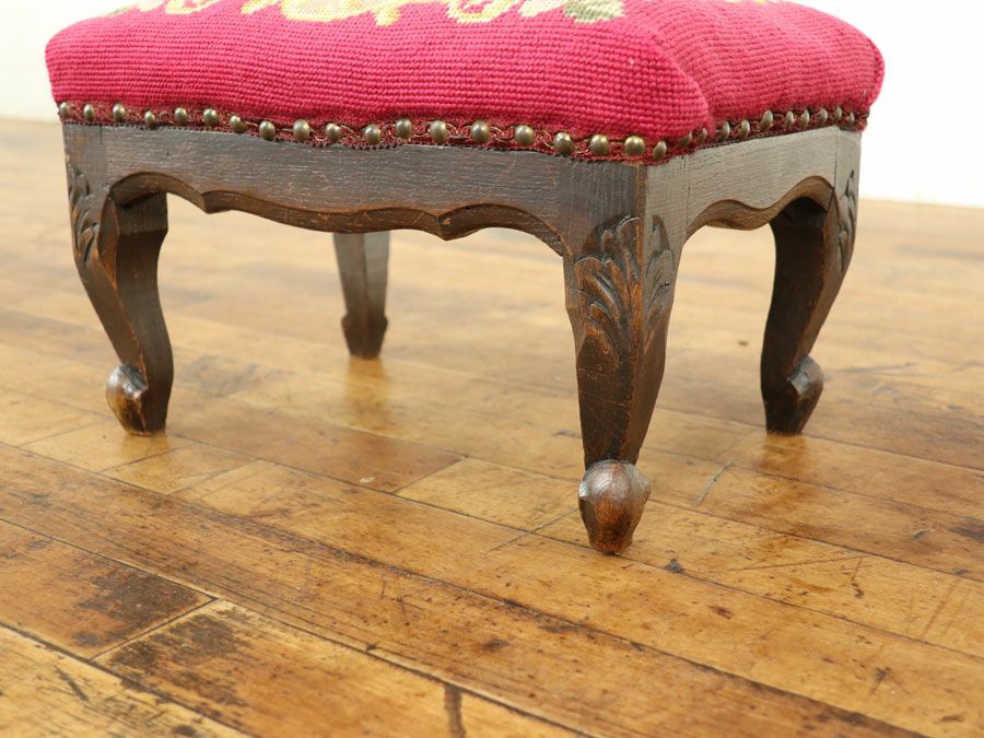 アンティーク家具 ミニオットマン 65121