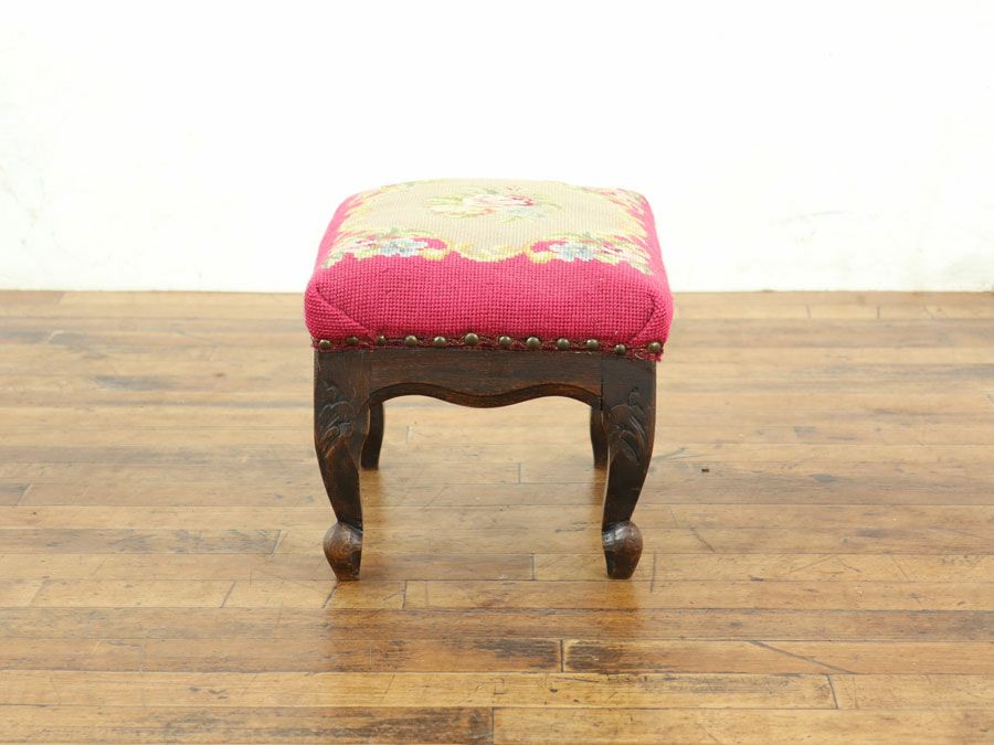 アンティーク家具 ミニオットマン 65121