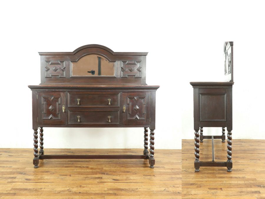 アンティーク家具 ミラーサイド 59499