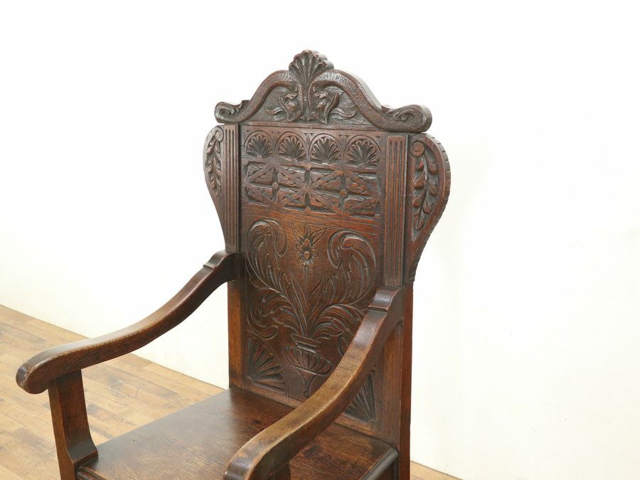 アンティーク家具 ウェインスコットチェア 59426