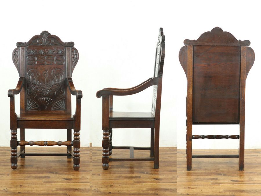 アンティーク家具 ウェインスコットチェア 59426