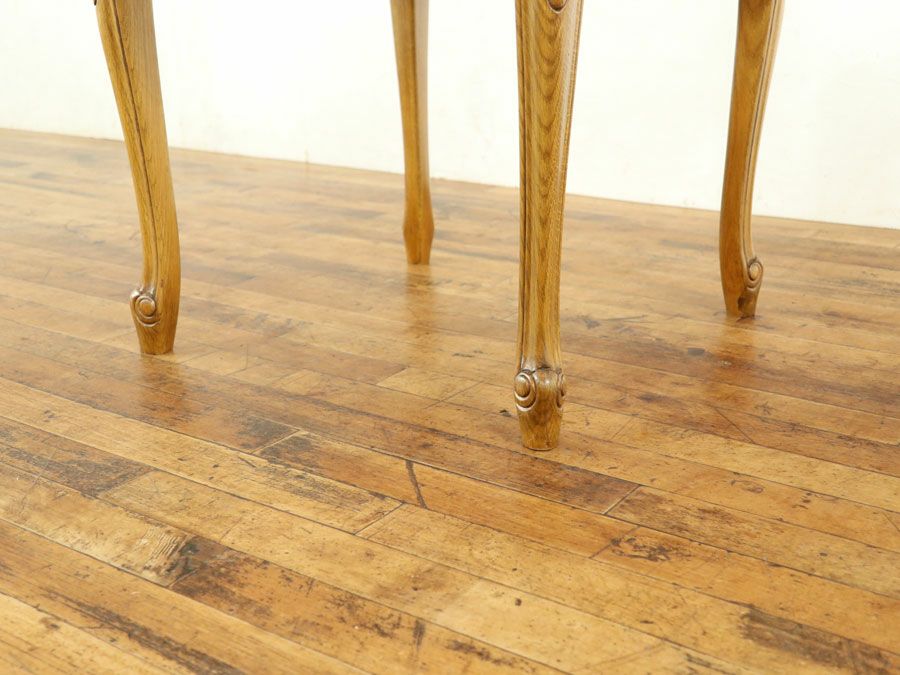 骨董家具 ガラストップコーヒーテーブル 65031