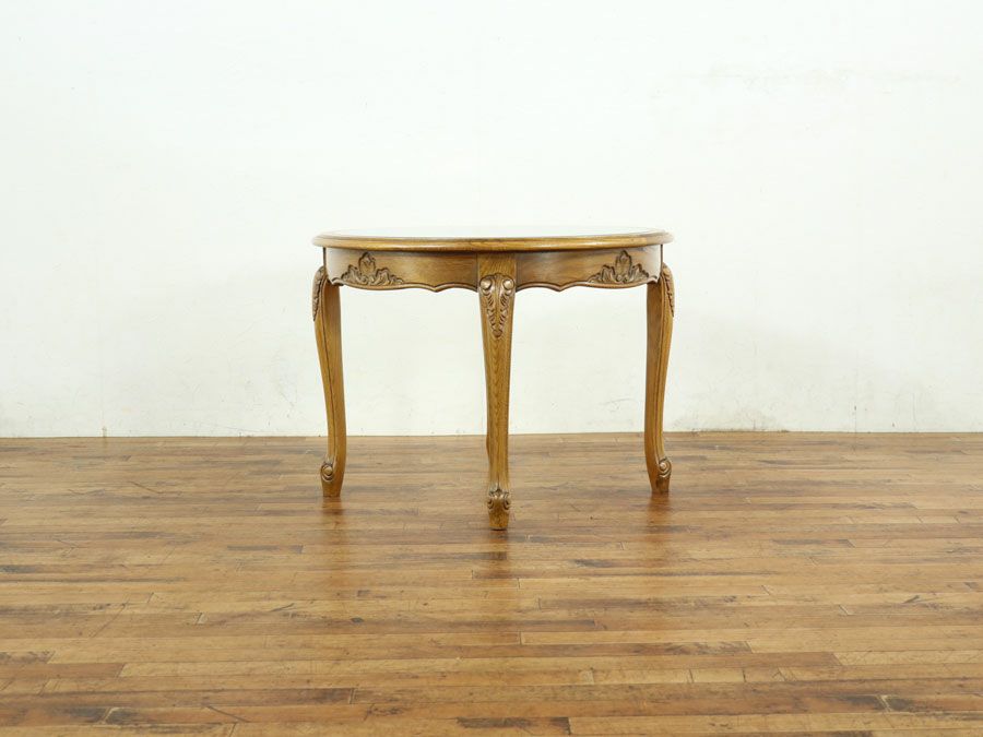 骨董家具 ガラストップコーヒーテーブル 65031