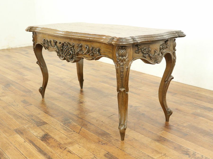 華麗なデザイン ローテーブル フランスアンティーク家具 猫脚コーヒー