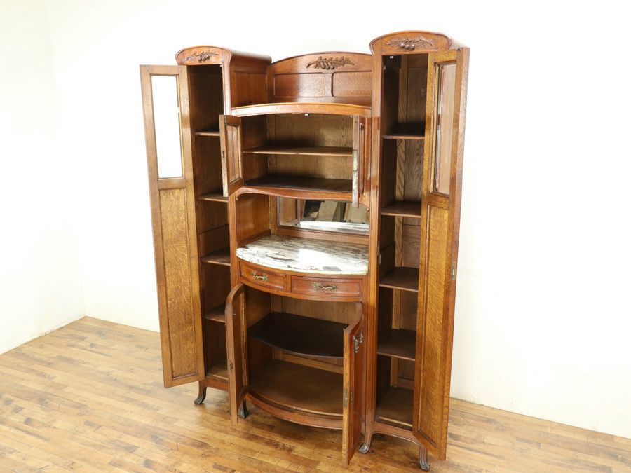 アンティーク家具 キャビネット 65134