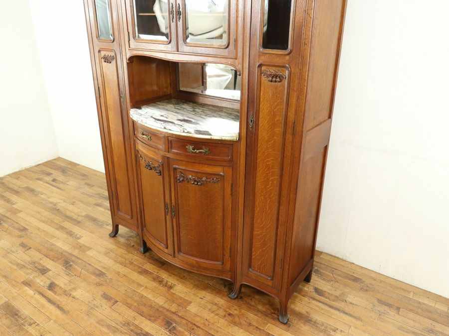 アンティーク家具 キャビネット 65134