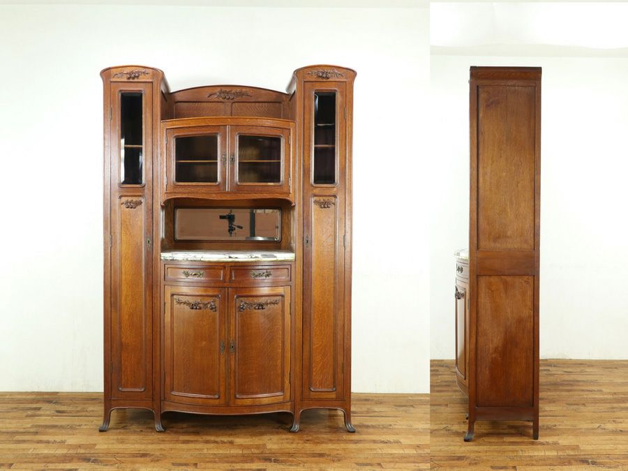 アンティーク家具 キャビネット 65134