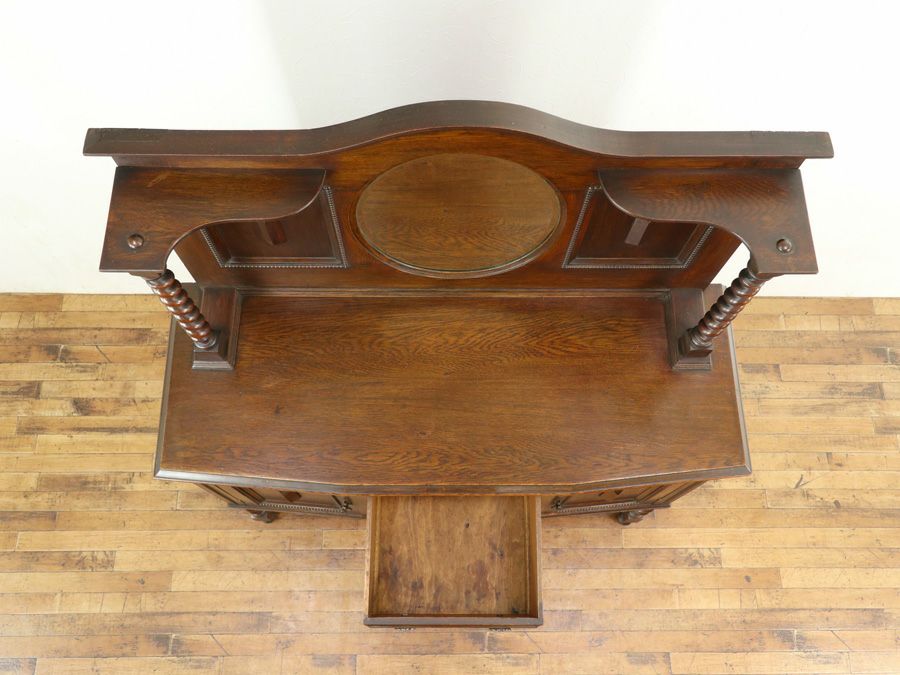 アンティーク ミラーバックサイドボード 59498