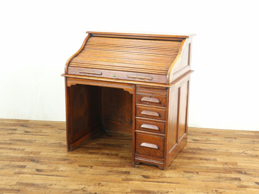 アンティーク家具 ロールトップデスク 59314