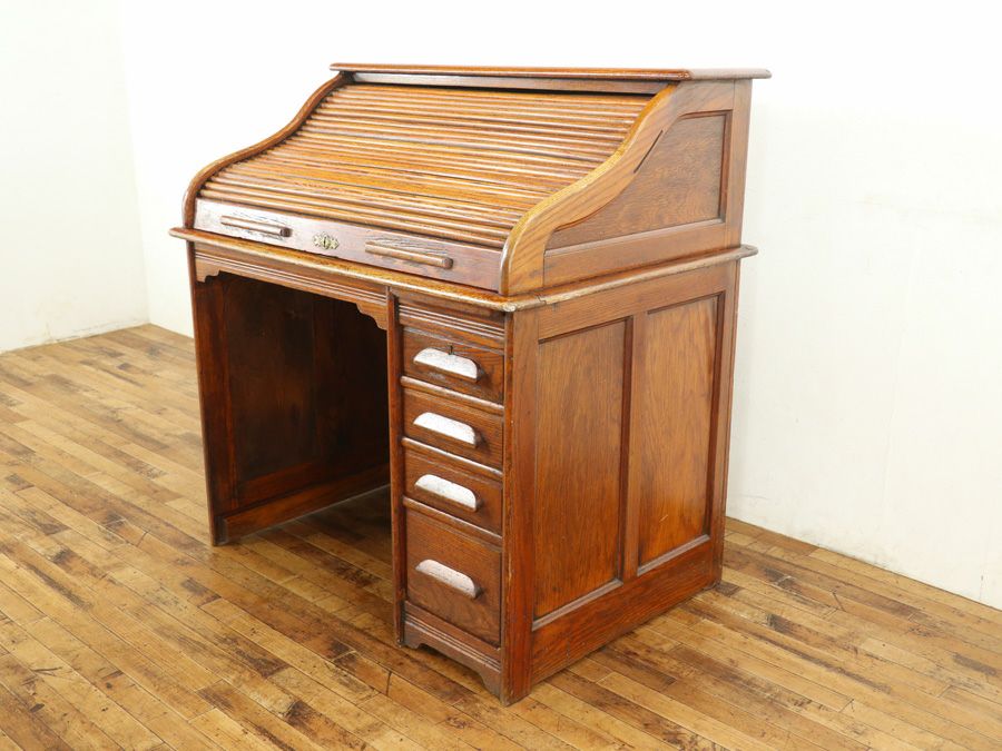 アンティーク家具 ロールトップデスク 59314