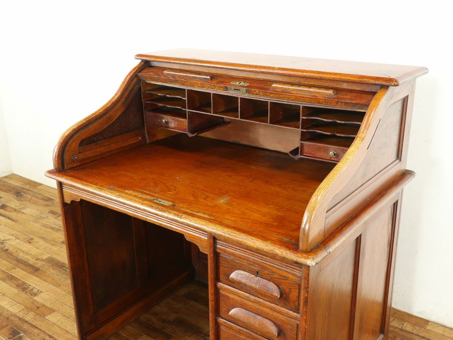 アンティーク家具 ロールトップデスク 59314