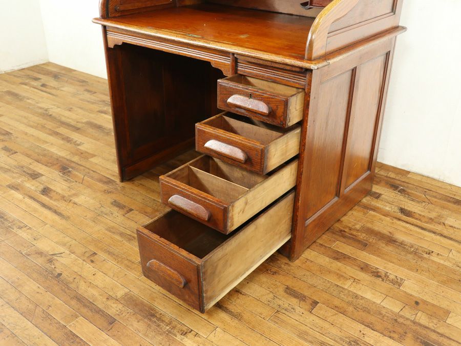 アンティーク家具 ロールトップデスク 59314