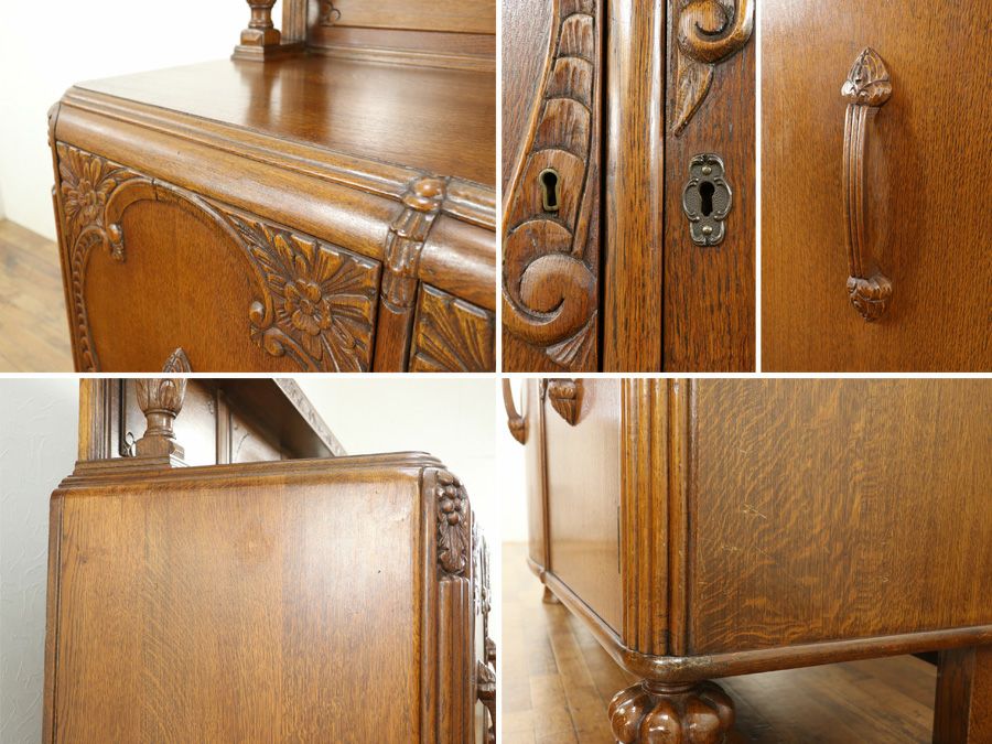 イギリスアンティーク家具サイドボード 58091a