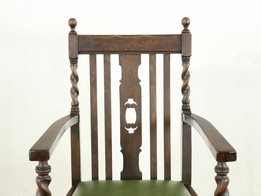 アンティーク家具張替済アームチェア 59464b