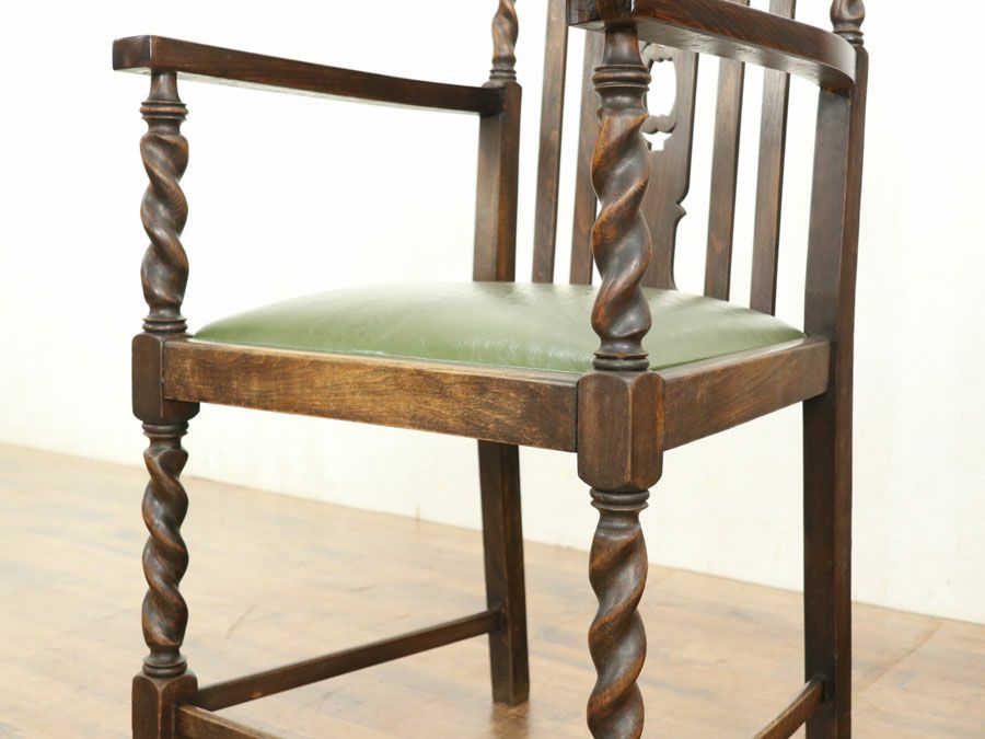 アンティーク家具張替済アームチェア 59464b