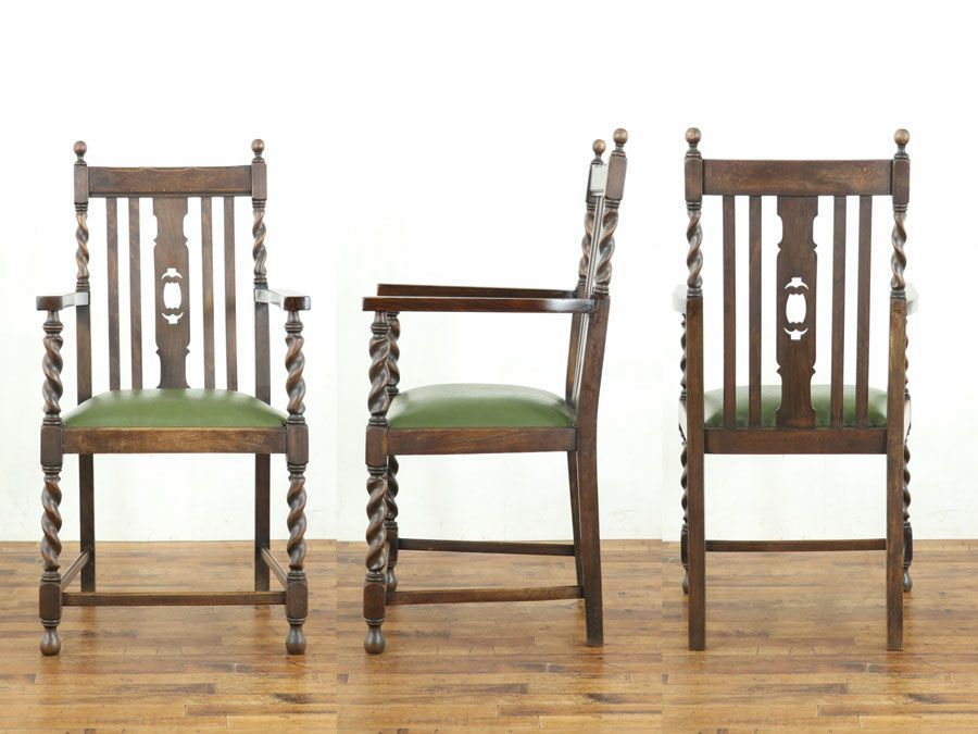 アンティーク家具張替済アームチェア 59464b