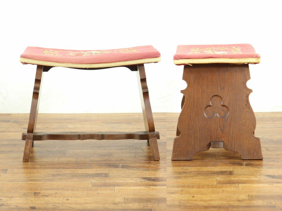 フランスアンティーク家具スツール 65156