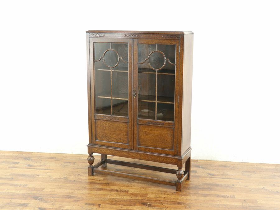 イギリスアンティーク家具ブックケース 59496