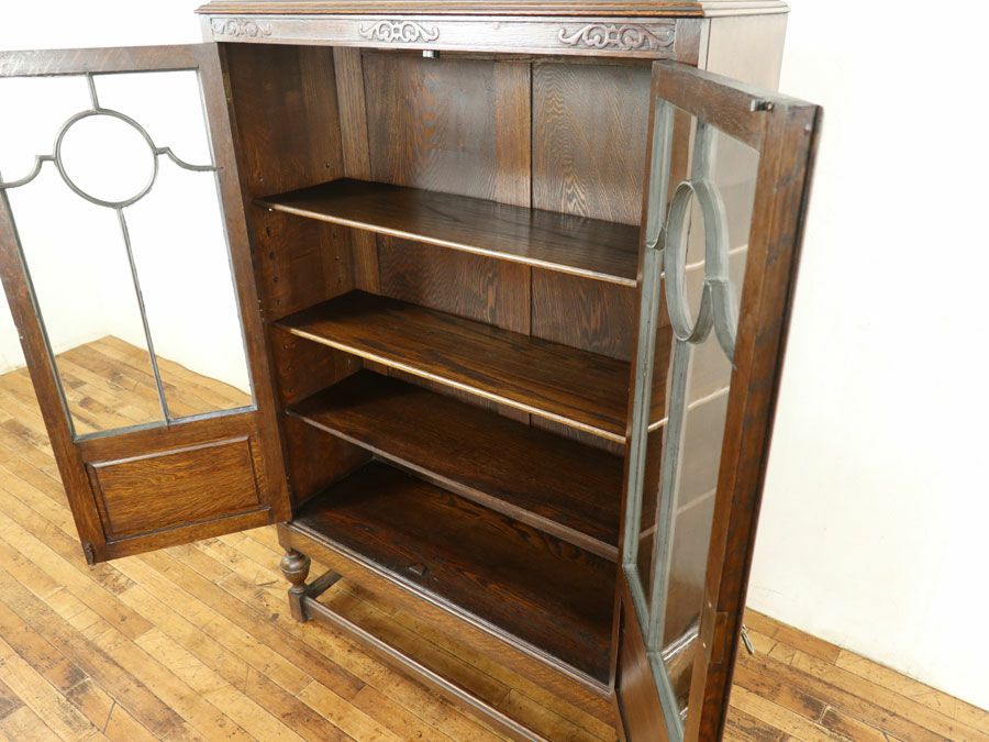 イギリスアンティーク家具ブックケース 59496