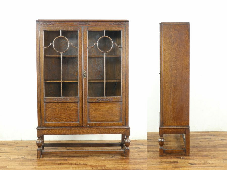 イギリスアンティーク家具ブックケース 59496