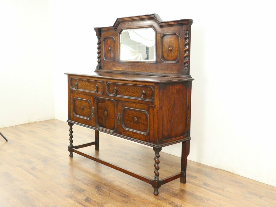 イギリスアンティーク家具ミラーサイド 59444