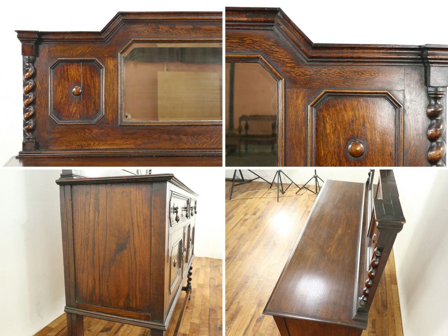 イギリスアンティーク家具ミラーサイド 59444