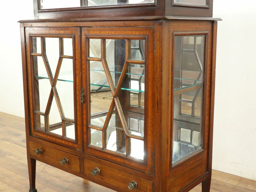イギリスアンティーク家具ショーケース 59257