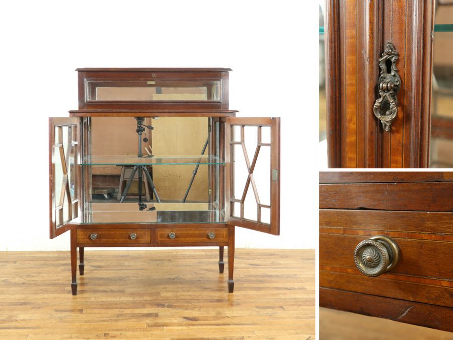 イギリスアンティーク家具ショーケース 59257
