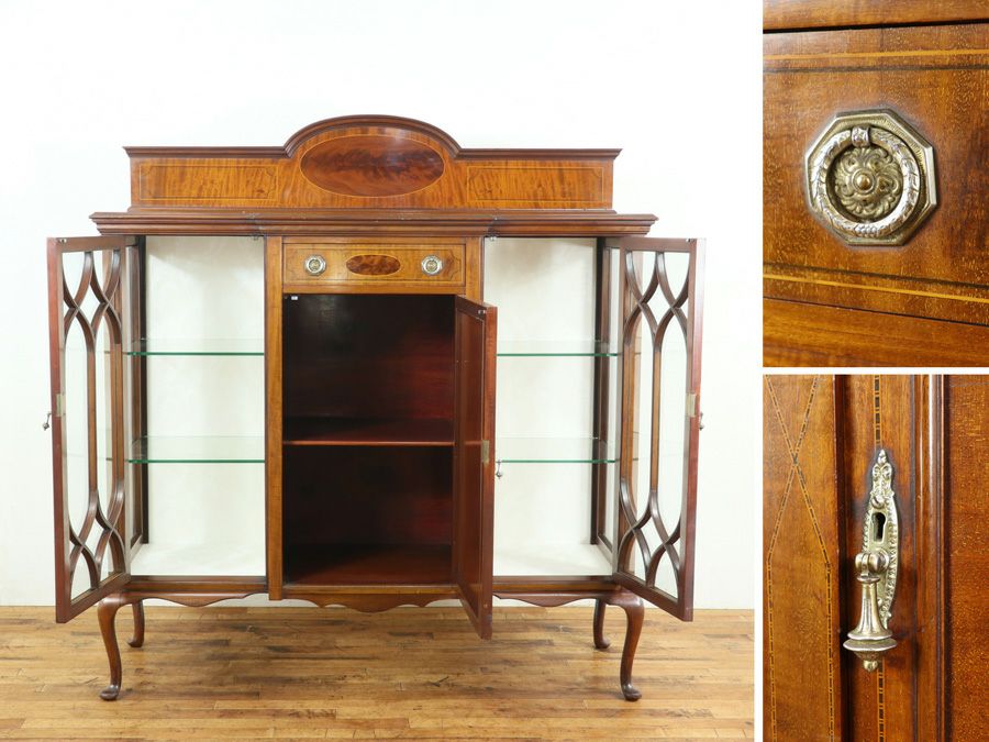 アンティーククロス張替済ショーケース 59356