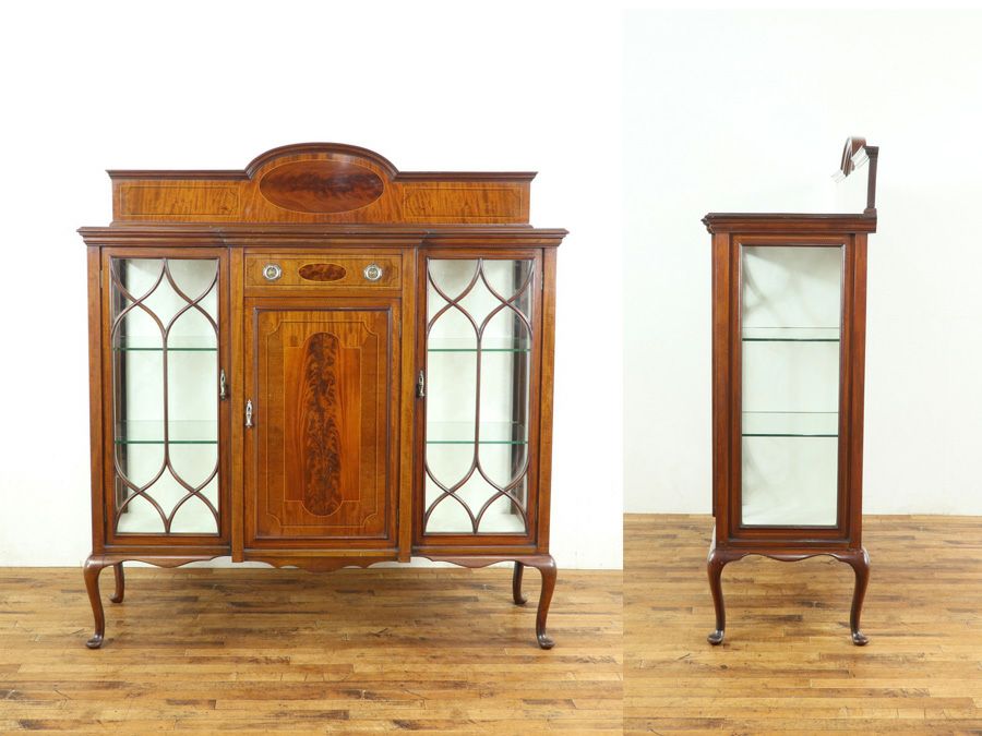 アンティーククロス張替済ショーケース 59356