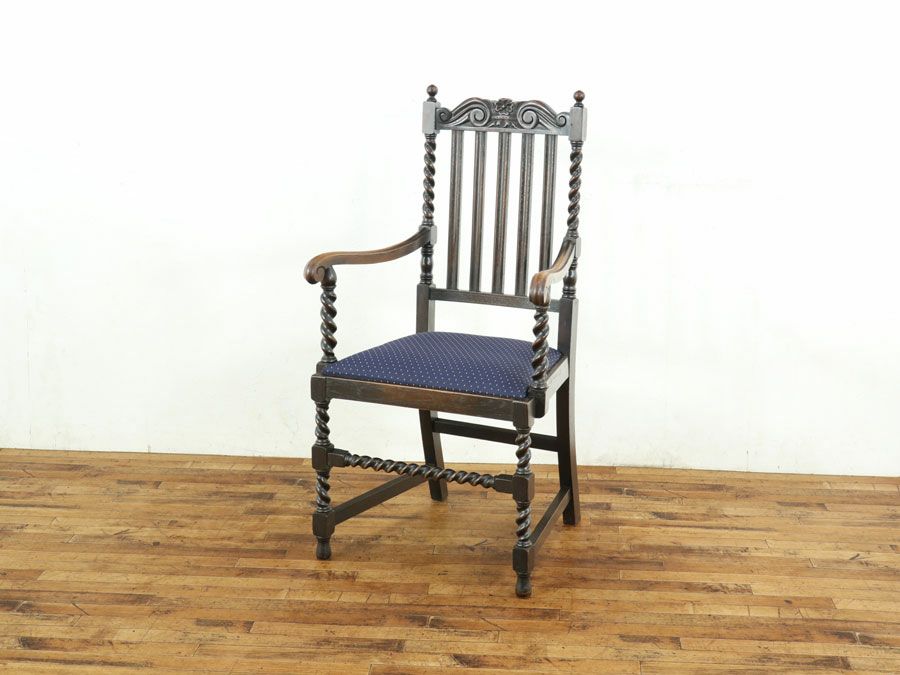 アンティーク家具張替済アームチェア 59418