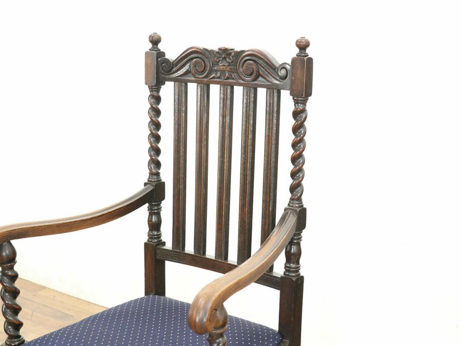 アンティーク家具張替済アームチェア 59418