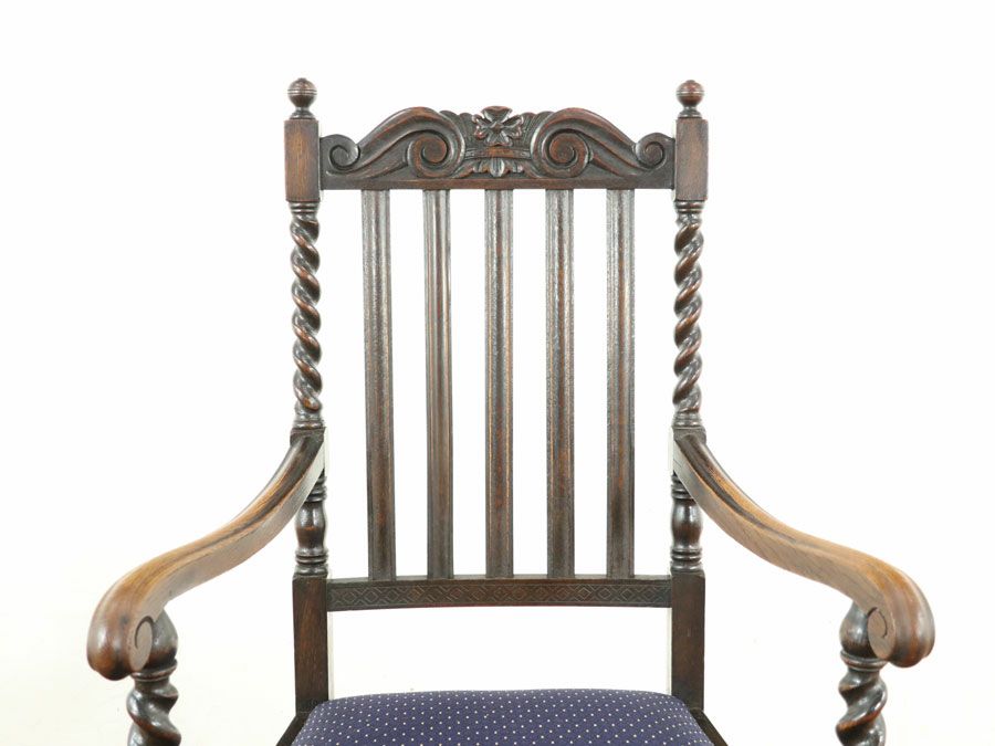 アンティーク家具張替済アームチェア 59418