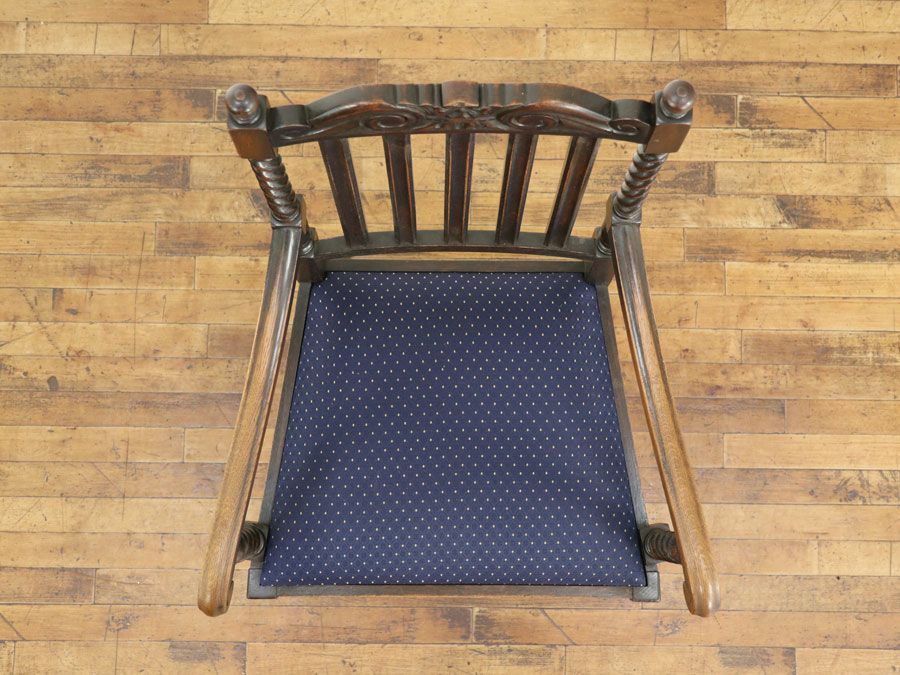 アンティーク家具張替済アームチェア 59418