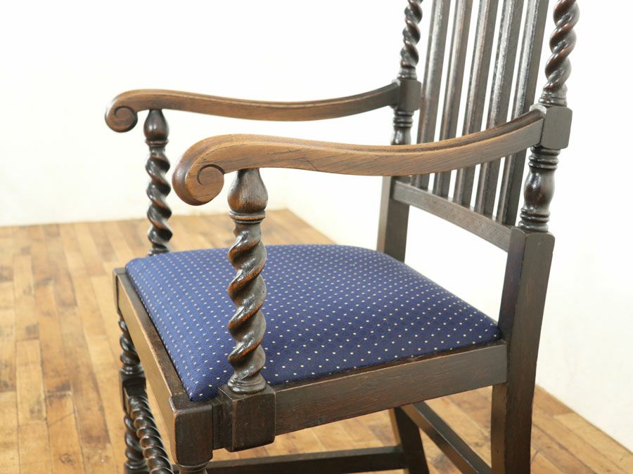 アンティーク家具張替済アームチェア 59418