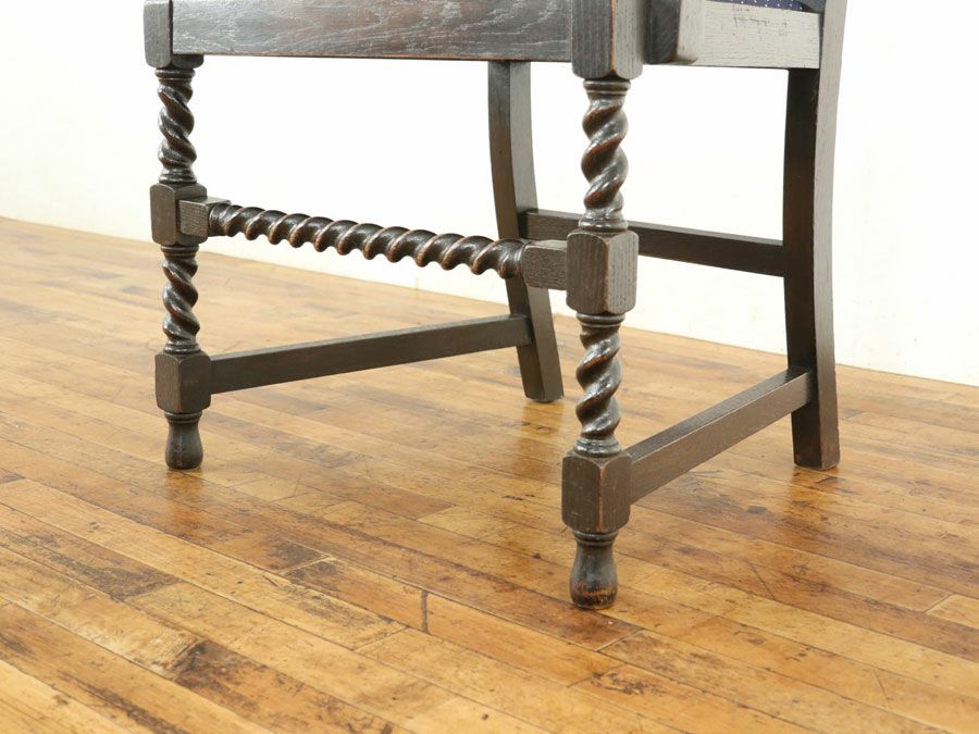 アンティーク家具張替済アームチェア 59418