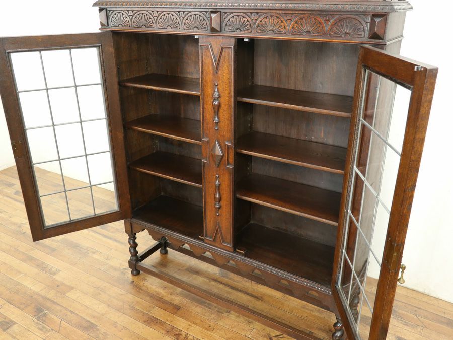 イギリスアンティーク家具ブックケース 59362