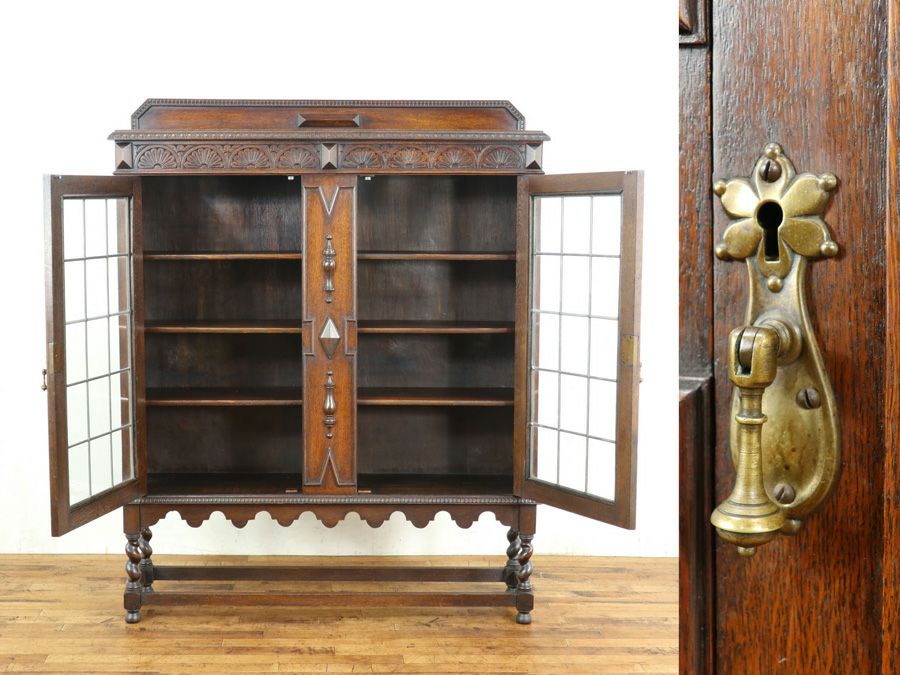 イギリスアンティーク家具ブックケース 59362