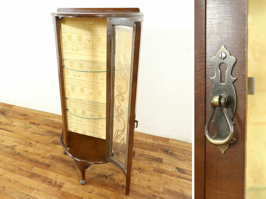 アンティーク家具張替済ショーケース 59419