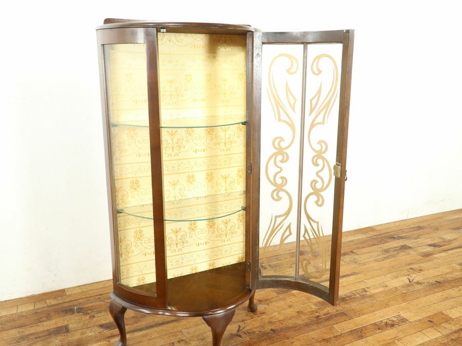 アンティーク家具張替済ショーケース 59419